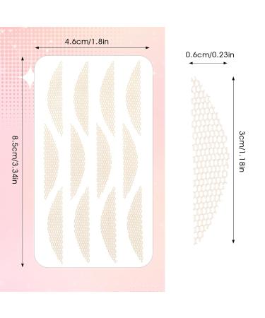WLLHYF 240 Pieces Invisible Lace Double Eyelid Tape Lifter Strips Glue-Free Eye Lift Strips Makeup Tape Set with Bottle and Clip for Droopy Lids Hooded Eyes Women - Buy Online on GoSupps.com