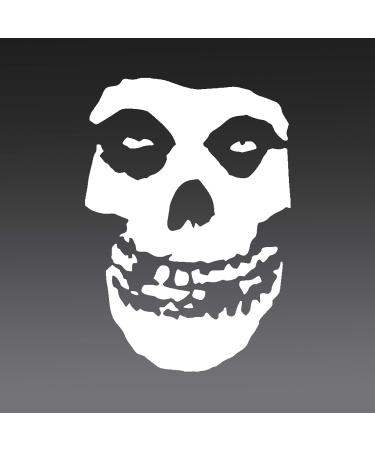 Misfits Skull Vinyl Decal Sticker 4in 3in 2in (4 inch Tall, White) 4 inch Tall White