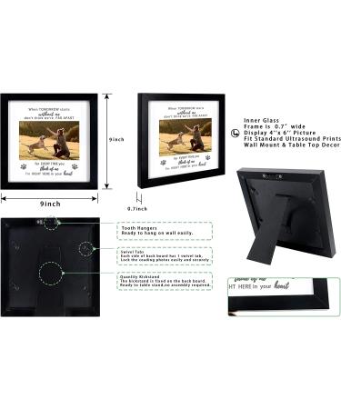 KCRasan Dog Memorial Picture Frame - Pet Loss Gift - Remembrance Frame for Dog or Cat - Sympathy Pet Tribute Keepsake (9x9 Black) - Buy Online on GoSupps.com