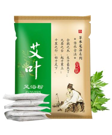 Detox Foot Soak 100 Bags/Set Natural Mugwort Powder Foot Spa Soak Disposable Portabe Herbal Foot Soak for Home Travel Spa