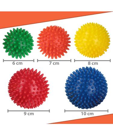BB Sport Massage Ball Set | 5 Hedgehog Balls for Targeted Muscle Relief | Perfect for Deep Tissue Massage & Recovery - Buy Online on GoSupps.com