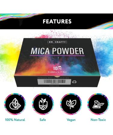 Mica Powder for Epoxy Resin - Candle Making and Crafts | Pigment Powder for Resin - Epoxy and Candle Dye | Neutral Shade - Buy Online on GoSupps.com