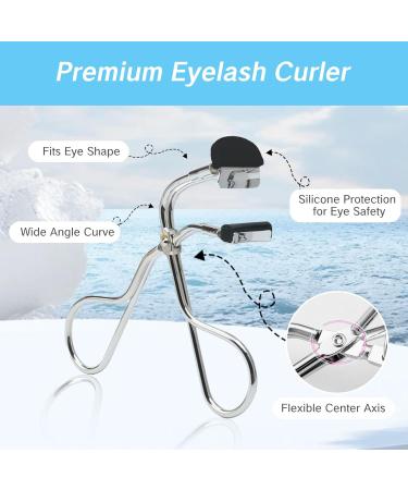 Mini Eyelash Curler for Lash Extensions | Silicone Strip Eye Protection | Portable Makeup Tool for Short Lashes & Precision Clamping - Buy Online on GoSupps.com
