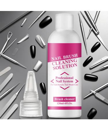 Nail Gel Glide Solution - 120ml Anti-Stick Liquid for Nail Extensions | Manicure Brush Cleaner for Professionals Salons Beginners Competitions Women - Buy Online on GoSupps.com