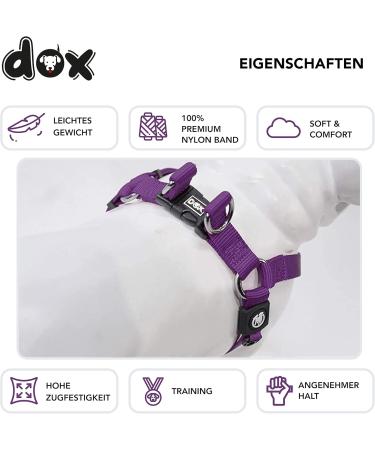 Buy DDOXX Nylon Step-In Dog Harness - Adjustable Purple Puppy Harness | All Sizes Available | Size S (45-63 cm) - International Shipping - Buy Online on GoSupps.com