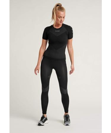 hummel Women's First Multisport T-Shirt - Breathable Lightweight Quick-Drying Seamless - Size ML - Black - International Shipping Available - Buy Online on GoSupps.com