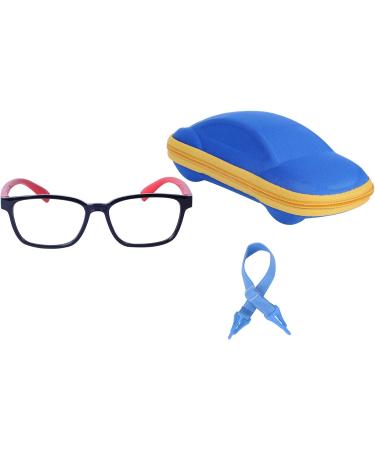 JoXiGo Blue Light Blocking Computer Glasses for Kids (Ages 3-7) - Includes Glasses Strap & Case - Red - Buy Online on GoSupps.com