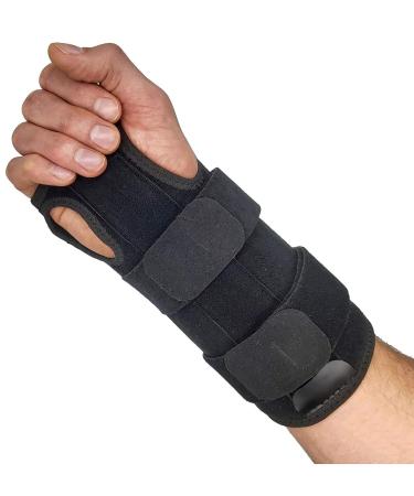 Wrist Brace For Carpal Tunnel Relief Reversible Hand or Wrist Splint Carpal Tunnel Brace for Left or Right Hand Support Forearm Brace & Wrist Compression for Arthritis Wrist Tendonitis (Small/Med) Small/Medium (Pack of...