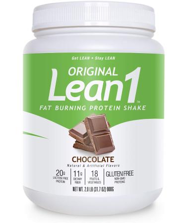 Nutrition 53 Lean 1 Meal Replacement Powder for Weight Loss, Fat Burner, Appetite Control Regular Tub 2500cc Chocolate (15 Servings)