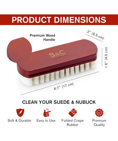 Stone and Clark Horse Hair Shoe Brush - Premium Quality Leather Polish Brush with Horse Hair Bristles - Beech Wood Handle - Ideal for Suede and Crepe Shoes - Buy Online on GoSupps.com