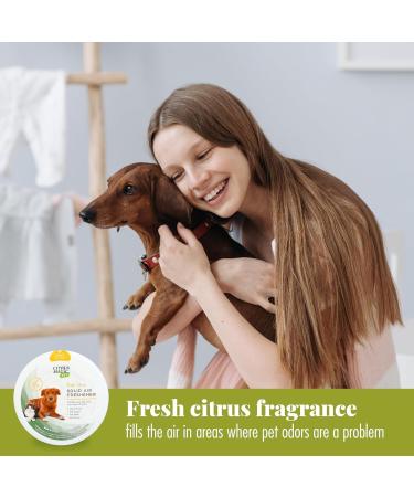Citrus Magic Pet Odor Absorbing Solid Air Freshener for Home Air Purifier Fresh Citrus Must have Pet Supplies 8 Oz (Pack of 3) - Buy Online on GoSupps.com