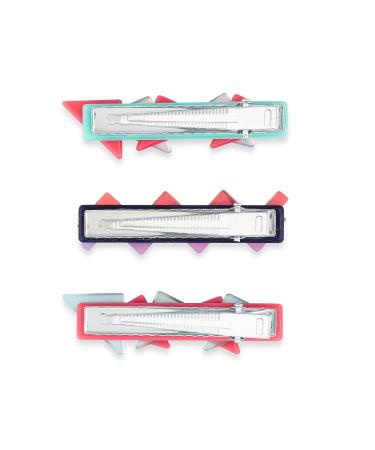 Goody Slideproof Hair Snap Clips - 3 Count Assorted Nostalgia - Pain-Free Hinge Clips for All Hair Types - Buy Online on GoSupps.com