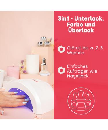 Emmi Nail Quickie Pale Green 3in1 - LED UV Gel Polish L043 | Long-Lasting Vegan & Scratch-Resistant | 7.5ml - Buy Online on GoSupps.com