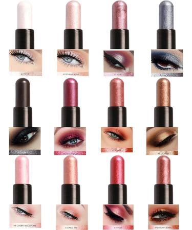 FILFEEL Eyeshadow Pencil Eyeshadow Stick Long Lasting Eye Shadow Pen Makeup Cosmetic Tool - 114mm Length Glitter (#1) - Buy Online on GoSupps.com