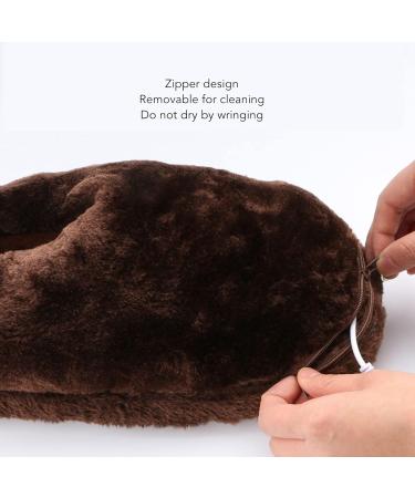 Buy Heating Shoes - Electric Plush Indoor Shoes with Zipper | Soft & Warm USB Brown - Buy Online on GoSupps.com