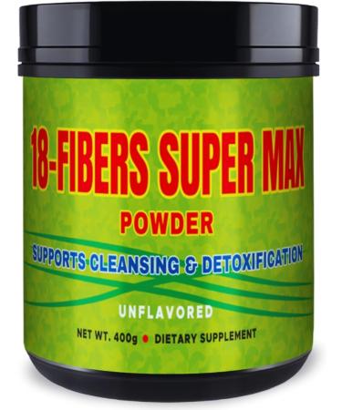 G.M.J FIBRA 18 Super MAX Powder (18 Fibers) - 400g - Dietary Supplement - Supports Cleansing & Detoxification Unflavored (2 Pack) - Buy Online on GoSupps.com