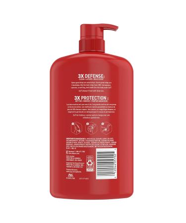 Old Spice Refreshing Body Wash for Men 3X Defense 24/7 Shower Fresh with Long Lasting Scent Red Collection Captain with Bergamot Scent 33.4 oz 33.4 Fl Oz (Pack of 1) - Buy Online on GoSupps.com