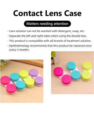 8-Pack Colorful Leak-Proof Travel Contact Lens Containers - Portable Storage Set - Buy Online on GoSupps.com