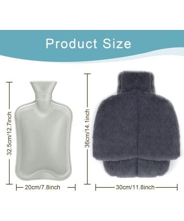 Buy Heated Foot Warmer for Men & Women | 2L Hot Water Bottle with Plush Cover - Washable & Removable | 36 x 30 cm - Buy Online on GoSupps.com