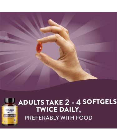 Kinoko Life Saw Palmetto 180 Capsules. Pure Lipid-Sterolic Extract 85-95%. with Omega 9 Pumpkin Seed Oil Pygeum Africanum Saw palmetto Hair. Saw Palmetto Prostate. - Buy Online on GoSupps.com