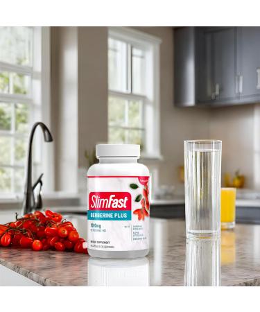 SlimFast Berberine Plus Capsules - Berberine Supplement with HCL Chromium Picolinate Alpha Lipoic Acid & Cinnamon Bark - 60 Count for Weight Management & Metabolism Support - Buy Online on GoSupps.com