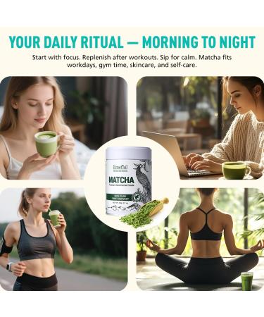 Emerail Th Matcha Matcha de Qualit C r monielle 100% Naturel & Sans Additifs Premium pour Latte Smoothies et Cuisine (40 g) - Buy Online on GoSupps.com