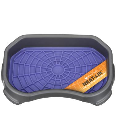 Neater Pets - Neat-LIK - Slow Feeding Licking Pad for Dogs & Cats Mat 1 Pack w/ Tray Purple - Buy Online on GoSupps.com