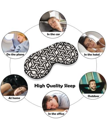 Buy Black & White Lace Sleeping Mask - Soft Eye Mask with Adjustable Strap for Ultimate Comfort | Perfect for Travel & Sleep - Unisex Blindfolds - Buy Online on GoSupps.com