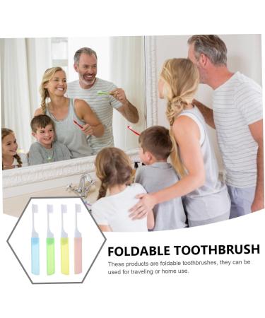 Minkissy Portable Folding Toothbrush - Travel-Safe Oral Hygiene Tool for Braces | Creative Manual Nylon Tooth Cleaning Brush - Buy Online on GoSupps.com