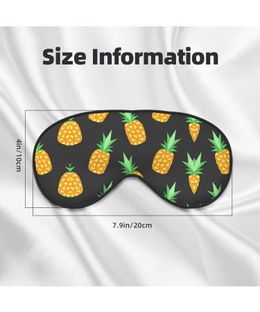 Buy Adjustable Pineapple Sleep Mask | Breathable & Fashionable Eye Mask for Comfortable Sleep | International Shipping - Buy Online on GoSupps.com