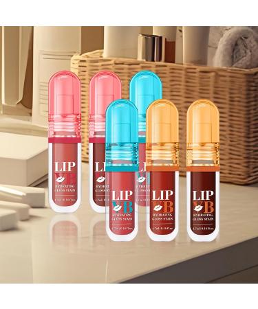 Lip Gloss Set 47ml x 6 pieces Moisturizing Lip Polish Plumper NonSticky Lip Gloss Nourishing Makeup for Traveling Girls and Working Women - Buy Online on GoSupps.com
