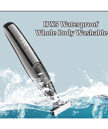 Nose Hair Trimmer for Women & Men | 4-in-1 Eyebrow Razor & Ear Trimmer | Hair Removal Epilator - Black & Silver - Buy Online on GoSupps.com