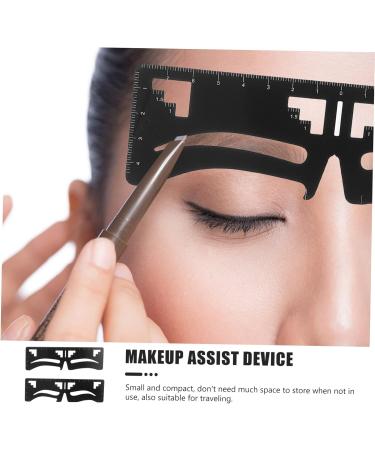 MAGICLULU 6 Pcs Eyebrow Ruler Makeup Assist Device Eyebrow Sissor Kit Mini Eyebrows Shaper Card Make up - Buy Online on GoSupps.com
