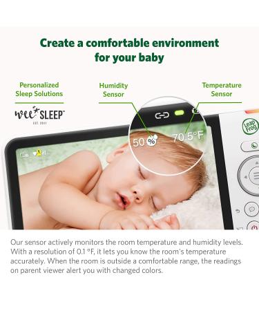 LeapFrog LF930HD 1080p Smart WiFi Baby Monitor with 360 Pan, Tilt & 8X Zoom | 7 HD Display, Night Light, Night Vision, Two-Way Intercom & Smart Sensors - Buy Online on GoSupps.com