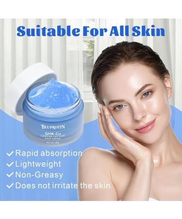BLUPROTIN Copper Peptides Serum for Face - Copper Peptide Face Cream Anti-Aging Anti-Wrinkle Moisturizing Restore Collagen Enhance Skin Elasticity - Buy Online on GoSupps.com