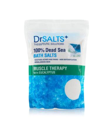 Dr Salts 100% Dead Sea Bath Salts Post Workout Therapy With Natural Minerals Soothe Muscle Aches & Pains Eases Strains & Stiffness White Eucalyptus 2 Kg 2 kg (Pack of 1) Muscle Therapy 2kg