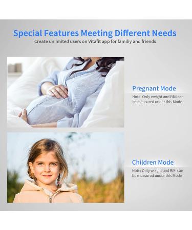 Vitafit Smart Scale: 20+ Years Body Weight & Fat Analyzer, Digital Wireless Bathroom Scale for BMI, Fat, Water, Muscle with App - 400lb Capacity - Black - Buy Online on GoSupps.com