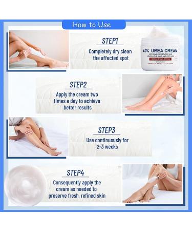 Urea Foot Cream Urea Cream for Feet Urea Foot Cream 40 Percent Foot Cream for Cracked Heels and Dry Skin Deep Moisturizing Callus Remover Nourishes Soften For Feet Knees Hand) - Buy Online on GoSupps.com