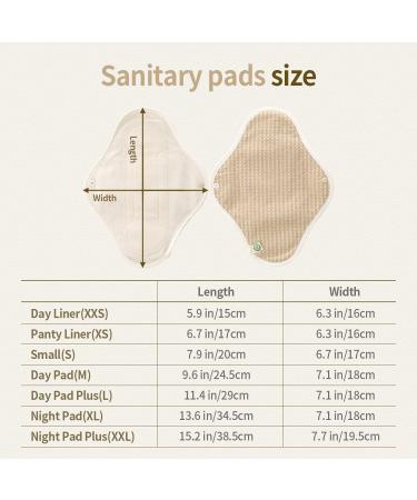ECO Premium Organic Cotton Cloth Menstrual Pads with Wings - Great Absorption, Leak Prevention, Washable - 3 Pack (Original Brown Day Pad) - Buy Online on GoSupps.com