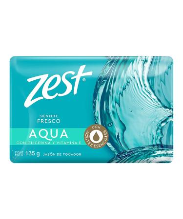 Zest bar soap Aqua Original with Glycerin and Vitamin E bath soap to Feel Fresh with its content of essential oils 135 g (1)
