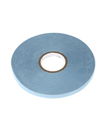 MAGICLULU 1roll Seamless Hair Extension Wig Stickers Fake Braid Headband Rat Mask Hair Extension Adhesive Strips Hair Cutting Guide Tool Tape Sticker for Wig Double Sided Fiber Accessories 8X8X1CM Blue