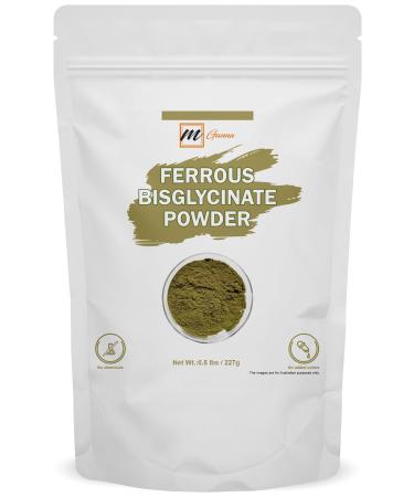 Ferrous Bisglycinate Powder | 227g / 0.5 lbs | Pure Chelated Iron Supplement Ingredient