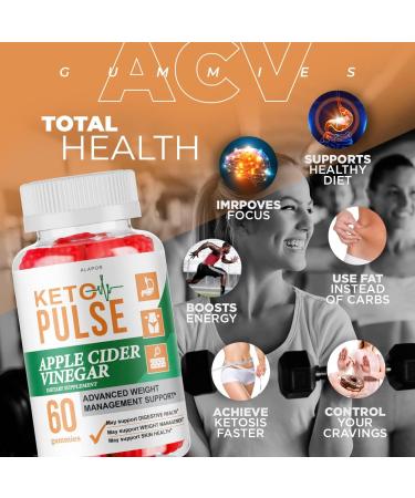 Keto Pulse ACV Gummies - Advanced Apple Cider Vinegar Gummys for 30 Days Supply - Buy Online on GoSupps.com
