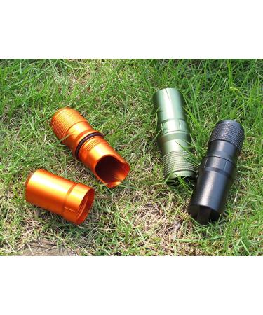 EKLOEN Waterproof EDC Capsule Tube - Portable Outdoor Pill Container (Black) - Buy Online on GoSupps.com