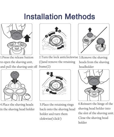 T tes De Rechange Compatibles For Philips Compatibles For Norelco Mod les De Rasoir lectrique S rie 5000 (S5xxx) S5252 S5270 S5271 T tes De Rechange 1set - Buy Online on GoSupps.com