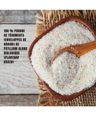Psyllium Blond Organic - 99% Purity - 500g - Rich in Mucilage - Transit Gluten Free & Vegan - SFB Laboratoires - Buy Online on GoSupps.com