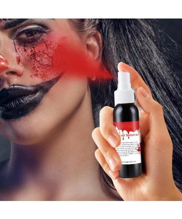 Washable Artificial Blood Sprayer 60ml Party Accessory Halloween Makeup Stage Blood for Halloween Stage Show Cosplay - Buy Online on GoSupps.com