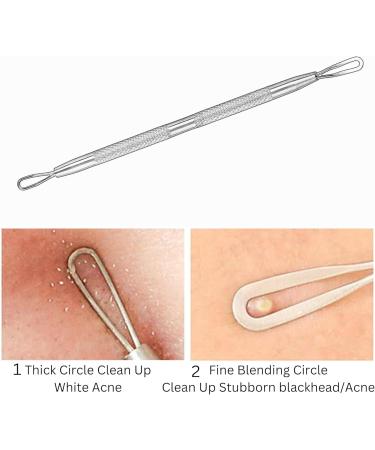 Glamified Blackhead Remover Professional Skincare Spot Treatment Blackhead Remover Tool for Blemish Comedone Whiteheads Pimple Popper with Double Sided Soft Touch and Anti-Slip Design - Buy Online on GoSupps.com