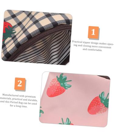 Buy Sewoart 2-Piece Women's Bandage Bag & Menstrual Tap Container - Stylish Tampon Organizer | Multifunctional 13x13cm Ladies Pockets - Buy Online on GoSupps.com