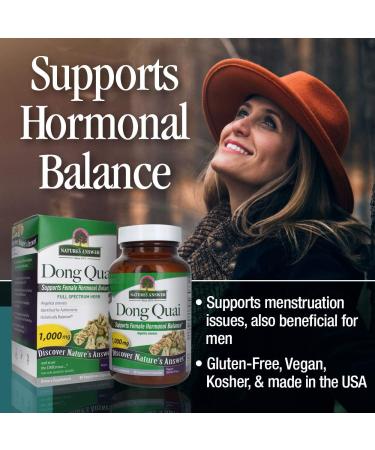 Dong Quai Root 1000mg - Supports Female Hormone Balance | Non-GMO, Vegan, Gluten-Free | 90 Vegetarian Capsules - Buy Online on GoSupps.com